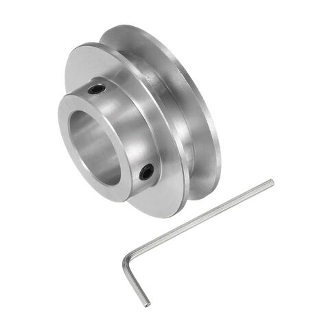 V-Belt Pulley - [17mmBore x 40mmOutside Dia] Aluminum Alloy V-Groove Drive Pulley for 6mm PU Round Belt for Many Existing Drive Design in Kuwait