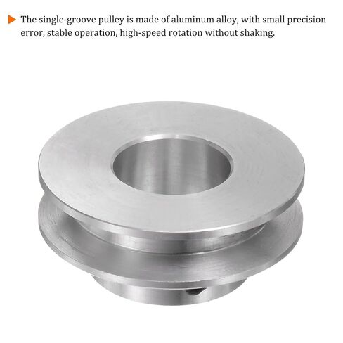 V-Belt Pulley - [17mmBore x 40mmOutside Dia] Aluminum Alloy V-Groove Drive Pulley for 6mm PU Round Belt for Many Existing Drive Design in Kuwait