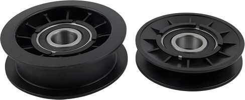 GX20286 GX20287 Replacement V-Idler Pulley & Flat Pulley Kit Compatible with John Deere D140 D130 D100 LA175 LA140 LA135 L130 L111 L2048 102 105 155C 102 105 108 125 145 7760 S100 S110 S120 S130 S140 in Kuwait
