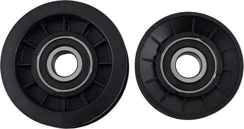 GX20286 GX20287 Replacement V-Idler Pulley & Flat Pulley Kit Compatible with John Deere D140 D130 D100 LA175 LA140 LA135 L130 L111 L2048 102 105 155C 102 105 108 125 145 7760 S100 S110 S120 S130 S140 in Kuwait