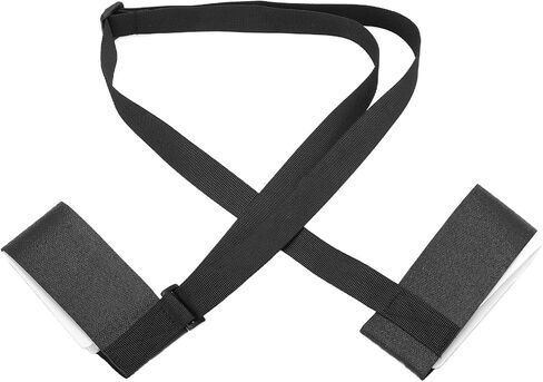 Ski Straps Cushioning Design, Adjustable Length, Ski Fastener Tapes, Adjustable Ski Boot Straps with Protector Pads Ski Carrier Straps Ski Wraps Ties Gear Storage for Ski Poles in Kuwait