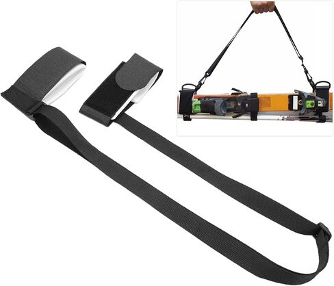 Ski Straps Cushioning Design, Adjustable Length, Ski Fastener Tapes, Adjustable Ski Boot Straps with Protector Pads Ski Carrier Straps Ski Wraps Ties Gear Storage for Ski Poles in Kuwait
