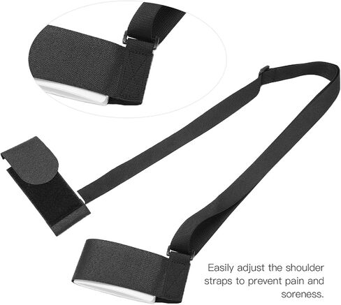 Ski Straps Cushioning Design, Adjustable Length, Ski Fastener Tapes, Adjustable Ski Boot Straps with Protector Pads Ski Carrier Straps Ski Wraps Ties Gear Storage for Ski Poles in Kuwait
