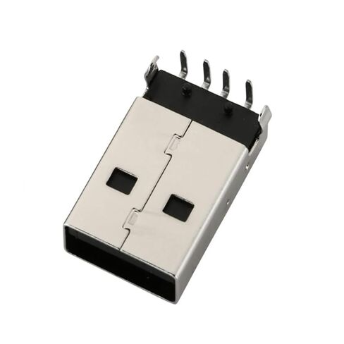 Fengpeng 5/10 قطع USB-A ذكر التوصيل نوع A USB 2.0 موصل منحني دبوس 90 درجة 4 AM مقبس (أبيض، 10 قطع) in Kuwait
