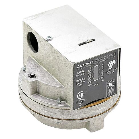AJ Antunes 803112502 Model Lgp-A Single Low Gas Pressure Switch, Manual Reset, 2" to 14" WC Range in Kuwait