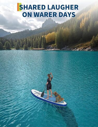 Extra Wide Inflatable Rise Paddle Board for Adults – Non-Slip EVA Deck Accessories, Ultra-Light Carry Bag & Pump – Perfect for Sea & Lake Water Sports in Kuwait