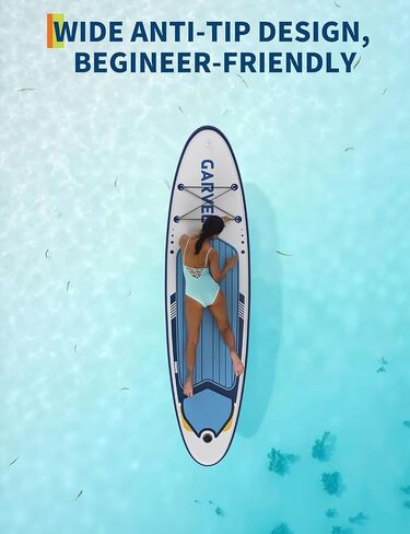 Extra Wide Inflatable Rise Paddle Board for Adults – Non-Slip EVA Deck Accessories, Ultra-Light Carry Bag & Pump – Perfect for Sea & Lake Water Sports in Kuwait