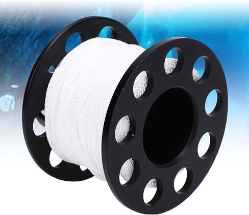 Diving Line Reel 30m Stainless Steel 2 Hook Dive Spool for Cave Exploration and Recreational Diving in Kuwait