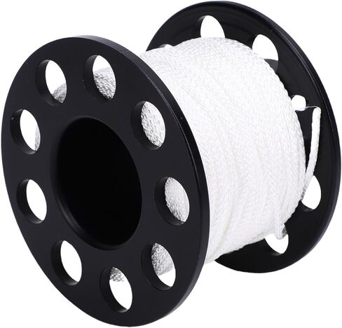 Diving Line Reel 30m Stainless Steel 2 Hook Dive Spool for Cave Exploration and Recreational Diving in Kuwait