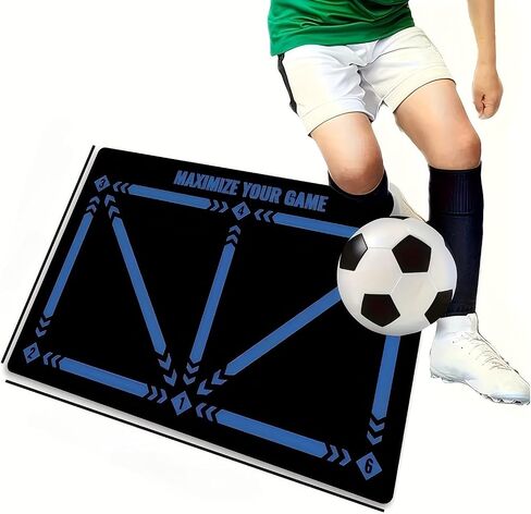 Soccer Training Mat, 15.75×23.62 IN Non-Slip Absorbent Stain Resistant Practice Pad for Indoor & Outdoor Football Training in Kuwait
