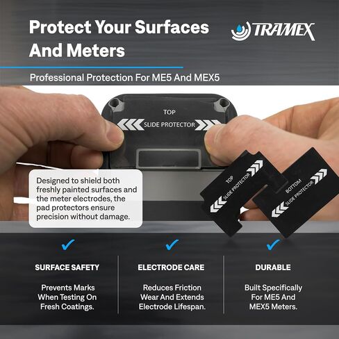 Tramex Accessory Pack for Meters MEX5 & ME5 | Use When Measuring Moisture Content in Wood, Drywall & Building Materials | Calibration Check Box, Extension Handle, 1 Set of Slide Protectors & Pouch in Kuwait