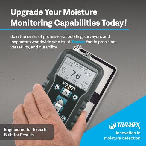 Tramex Accessory Pack for Meters MEX5 & ME5 | Use When Measuring Moisture Content in Wood, Drywall & Building Materials | Calibration Check Box, Extension Handle, 1 Set of Slide Protectors & Pouch in Kuwait