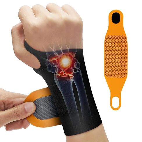 DR.SPRING Graphene Wrist Brace for Carpal Tunnel | Night Support for Left & Right Hands | Arthritis,Tendonitis & Wrist Sprain Pain Relief | Seamless & Breathable Fabric | Adjustable Compression Wraps in Kuwait