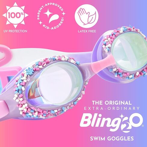 Bling2o Sprinkle Purple Kids Swim Goggles FUN8G-PURPLE in Kuwait