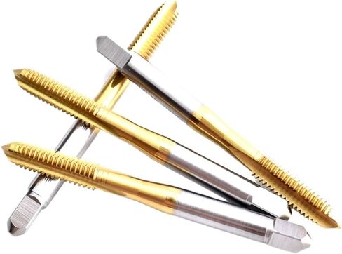 M35 JIS Standard TIN Coating Left Hand Straight Fluted Hand Tap UNC UNF 4-40L 6-32L 1/4 Machine Screw Thread Taps(TIN Coating,UNF1I4-32L) in Saudi Arabia