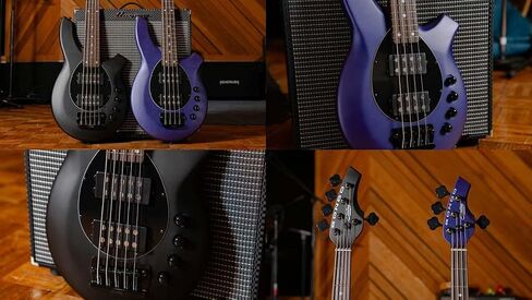 Sterling By Music Man Bongo 5 Electric 5-string Bass Guitar - Firemist Purple Satin in Saudi Arabia