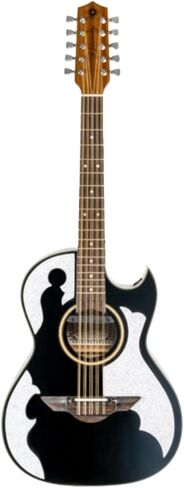 H. Jimenez LBQ4EBT El Patron Bajo Quinto, Acoustic-Electric Guitar with Gig Bag, Glossy Black in Saudi Arabia