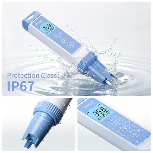 PH Water Tester Kit, Range(-2.0-16.00) PH Pen, ±0.01 pH Accuracy, PH Meter with LCD Display,POCT01-001 in Saudi Arabia