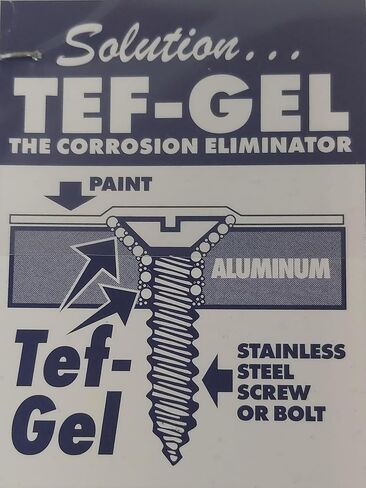 Ultra Tef-Gel TG-12 12 oz Anti-Corrosion & Anti-Seize Lubricant, Protection, Sailboat Rigging Hardware Protection, Free Application Kit Extra Brushes, Gloves in Kuwait