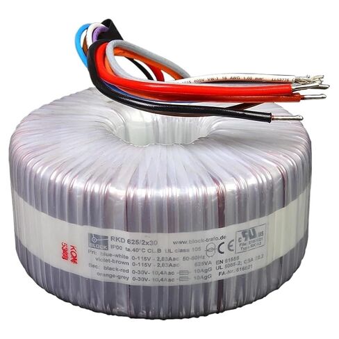 625W Double 30V Block toroidal Transformer Fever Ring Cow 625VA in Kuwait