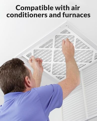 FLRQB5AH23M11 22.7x20.7x4.7 فلتر هواء Merv 13، متوافق مع فلتر الهواء ترين وEnvirowise، لأنظمة HVAC وتكييف الهواء المنزلي، عبوتان in Kuwait