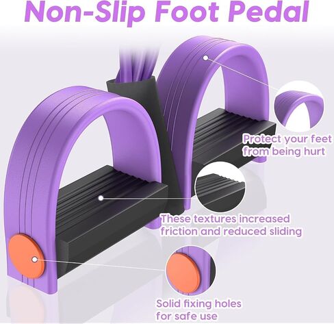 Pedal Resistance Band with Handle, Multifunction Tension Rope, Ankle Fitness Band, Foot Pedal Resistance Band for Abdomen, Waist, Arm, Leg Stretching Training in Kuwait