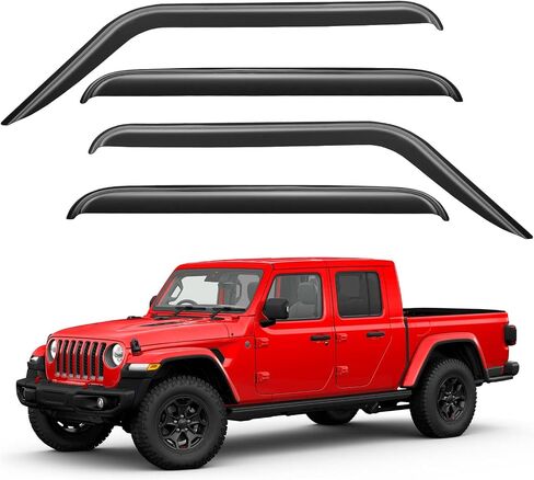 واقيات النوافذ واقيات المطر لـ 2000 2001 2002 2003 2004 Nissan Frontier Crew Cab، فتحة تهوية النافذة الخارجية، حاجبات الرياح لأقنعة الظلال لـ 00 01 02 03 04 Frontier in Kuwait