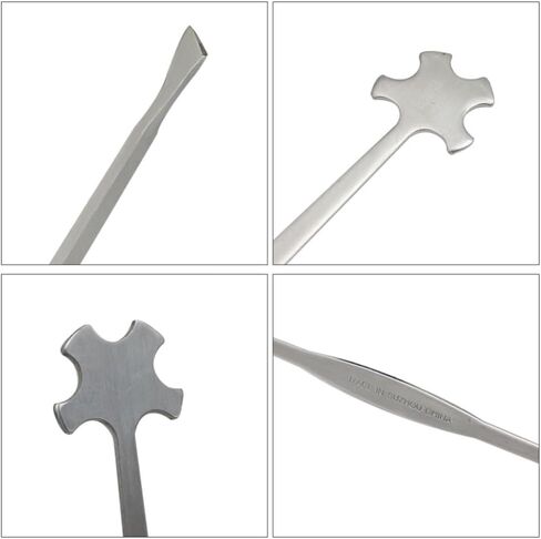 Stainless Steel Violin Sound Post Setter - S Style Violin Column Hook Rubber Gip Protector Durable Luthier Install Repair Tool with Bendable Design in Kuwait