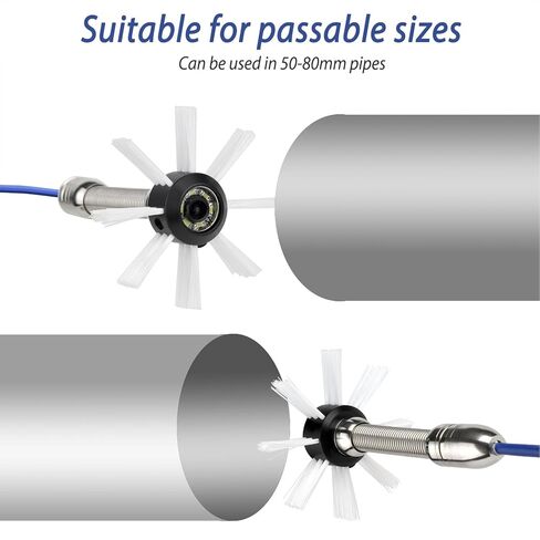 Pipe Sewer Inspection Camera Protective Cover, Wheel Plastic Pipe Camera Protective Cover for Endoscope Part Accessory in Kuwait