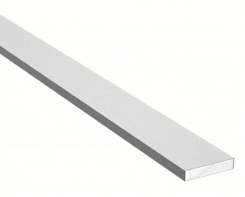 6061 Aluminum Rectangular Flat Bar Stock, 1/2" Thick x 1" Wide x 3 Ft Long - Mill Finish in Kuwait