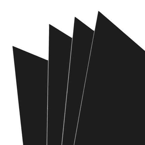 SHEUTSAN 4 Pack Anodized Aluminum Sheet, 12 x 12 x 1/32 Inch, 0.8MM Thin Metal Plates for Crafting DIY House Decoration, Black in Kuwait