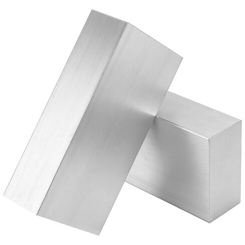 MUKCHAP 8 PCS 1 x 2 x 4 Inch 6061 Aluminum Flat Bar, 25 x 50 x 100mm Aluminum Metal Block Bar Stock for Crafting, Industry, Machining in Kuwait