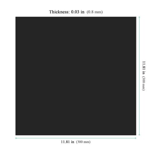 4 Pcs Anodized Aluminum Sheet, Black, 12 x 12 x 1/32 Inch, 0.8MM Thin Metal Plates for Crafting, DIY, Home Decoration in Kuwait