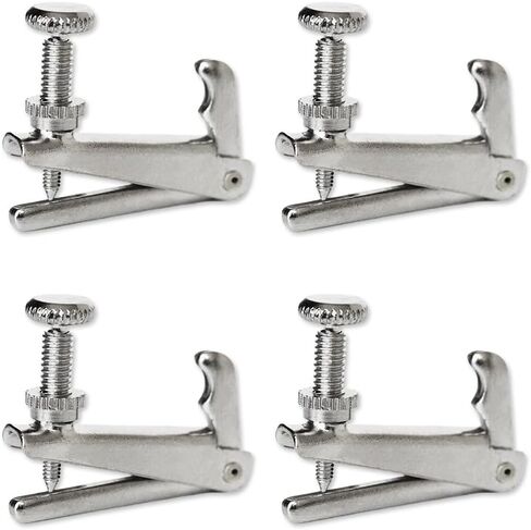 4Pcs Violin Fine Tuners for 3/4 & 4/4 Size Violin, Precise String Tuners Set for Beginner and Musicians (Golden) in Saudi Arabia