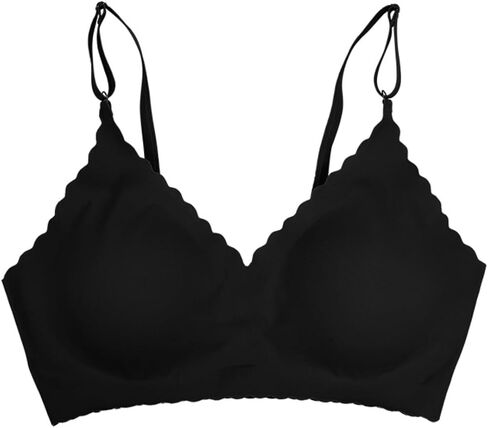ISOLAY Women's Sexy Sports Bras Lightweight Adjustable Spaghetti Strap Wireless Comfy Yoga Workout Everyday Bra in Kuwait