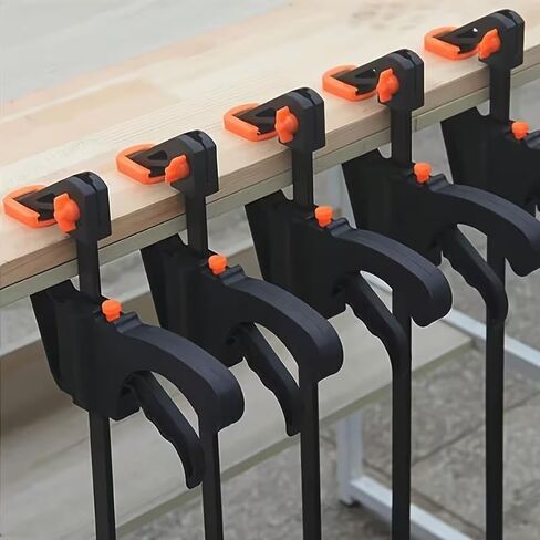 5Pcs F-Type Clamps - Quick-Release Ratchet Squeeze Woodworking Tools, Manual Tools for Home Renovation in Kuwait
