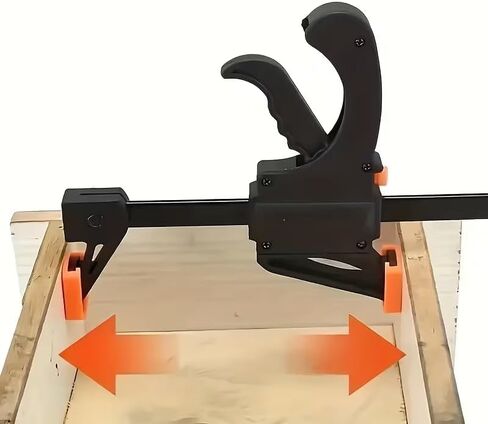 5Pcs F-Type Clamps - Quick-Release Ratchet Squeeze Woodworking Tools, Manual Tools for Home Renovation in Kuwait