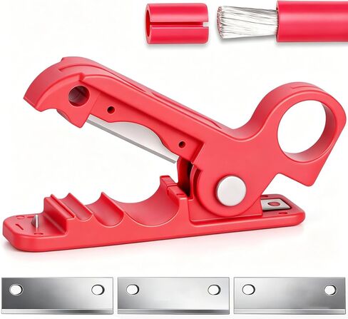 أداة تقشير الكابلات AMZCNC 12–4/0 AWG، أداة تعرية الأسلاك بعمق محدد مسبقًا، بدون تخمين، بدون تلف النحاس، أداة تجريد الأسلاك شديدة التحمل، قطع سريع التنظيف، أداة كهربائي in Kuwait