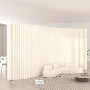 Folding Paper Room Divider, Portable Accordion Privacy Screen, Flexible Honeycomb Partition Panel Indoor Privacy Screen for Commercial Spaces, Retail Store Displays 8x1.8米/26.25x5.91英尺 in Saudi Arabia