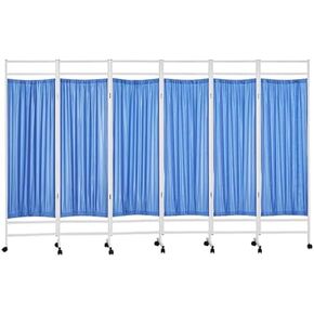 Portable Medical Privacy Screen on Wheels, Metal Iron Frame Room Partition for Hospital Clinic Ward, Indoor Temporary Fencing Solution in Kuwait