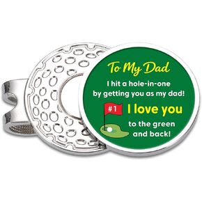 Golf Ball Marker Fathers Day Steel Gifts for Golfers Dad Husband Boyfriend from Daughter Son Wife Magnetic Hat Clip Golf Accessories Ball Markers Gifts for Men Husband Boyfriend Anniversary Christmas in Kuwait