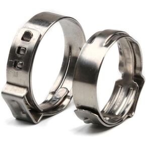 Pipe Clamp, Rings, 10PCS 4.7-23.5mm Single Ear Hose Clamps 304 Stainless Steel Stepless Multiple specifications(7.8 9.5mm) in Kuwait