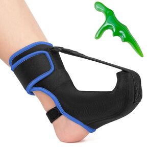 Plantar Fasciitis Night Splint Sock Upgraded Plantar Fasciitis Brace for Women Men with Arch Support for Achilles Tendonitis Foot Drop Heel Spur Pain Relief Black (Medium) in Saudi Arabia