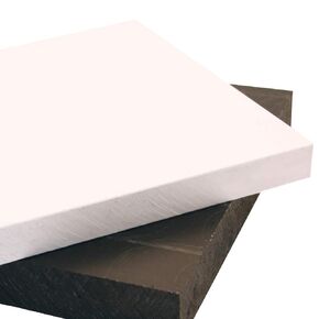 لوح HDPE من البلاستيك البولي إيثيلين عالي الكثافة بسمك 3/4 بوصة وطول 12 بوصة × عرض 24 بوصة باللون الأبيض in Kuwait