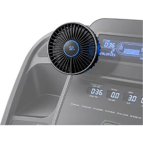 Treadmill Fan with Adhesive Magnetic Mount, Rechargeable Fan for Treadmill, Exercise Bike, Elliptical & Step Machine Consoles, 3 Speeds, Battery % Display, Adjustable Ball Joint in Saudi Arabia