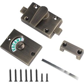 Advanced Casting Technology Toilet Door Lock with LED Indicators for Bathroom Privacy Zinc Alloy Design in Saudi Arabia