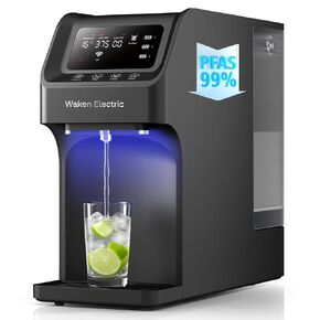 Waken Electric UV Countertop RO Water Filter, NSF/ANSI 58&61 Certified, 8 Stage Filter, TDS Monitor, 4:1 Drain, No Install, PFAS Free (Glacier White) in Saudi Arabia