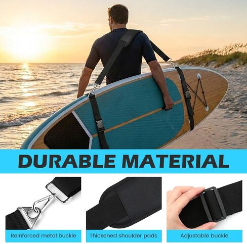 SUP Kayak Carry Strap Adjustable Paddle Board Shoulder Strap with Padded Shoulder Paddle Board Accessories for Women and Men Paddleboard Carrier in Kuwait