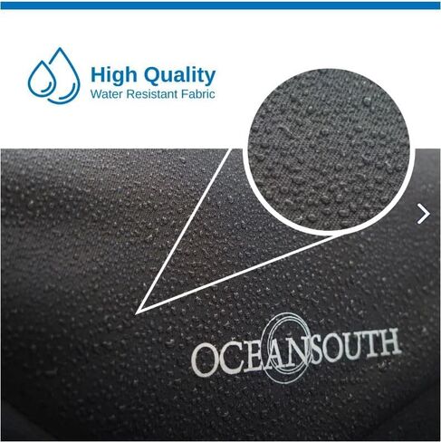 Oceansouth 3 Bow Bimini Top 6ft Long | Heavy Duty Marine Boat Canopy with Aluminum Frame & Atlas Marine Fabric (Dark Gray, Mounting Width 79" - 84") in Kuwait
