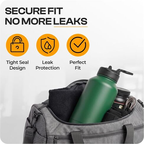 غطاء ماصة بديل من Jmoe USA لزجاجات المياه Tal Ranger Pro وManna | يناسب مقاسات 18، 26، 40، 64 أونصة | مادة مقاومة للكسر | مصنوعة من البلاستيك والسيليكون الآمن غذائيًا | قبضة سهلة اللف in Kuwait